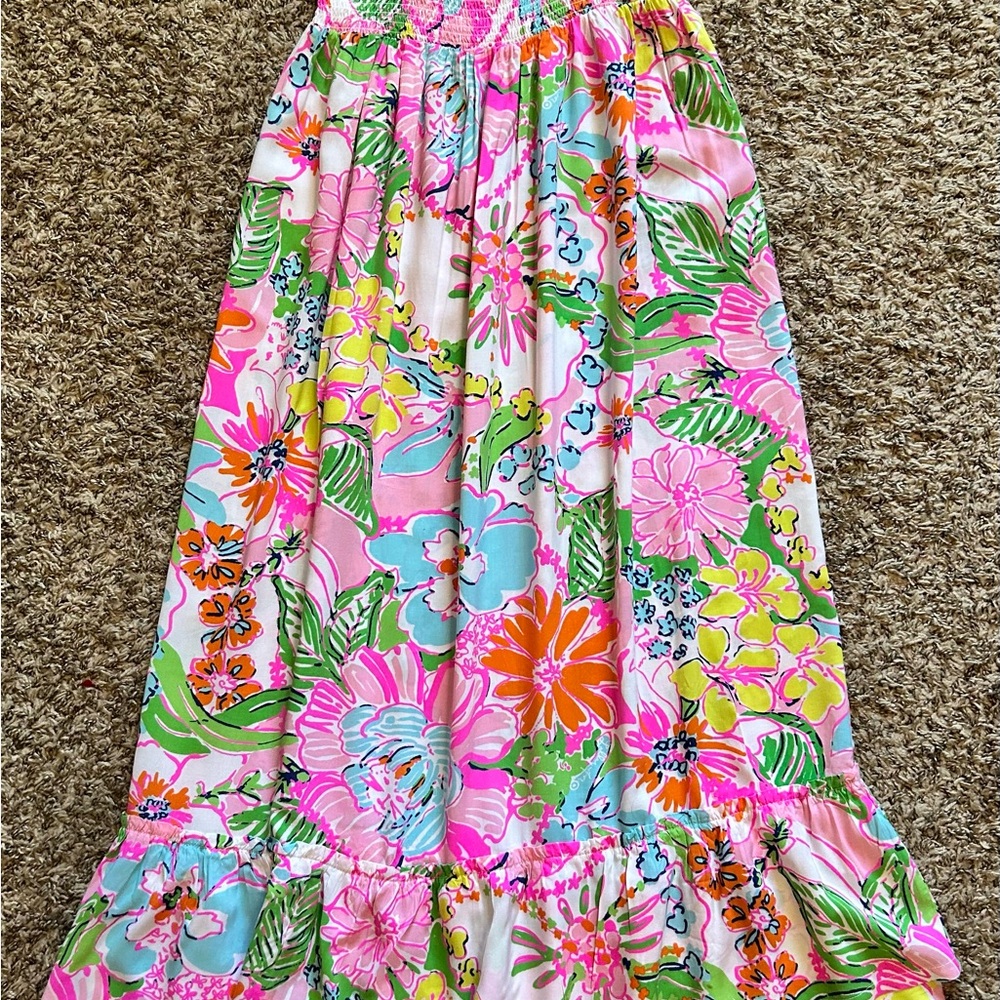 Lilly Pulitzer for Target Pink Multicolor Floral Maxi Dress